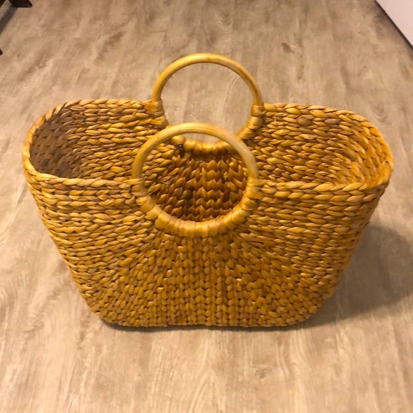 Artisan Handbags - Woven Seagrass Open Bag -Beach-Market-Shopper-Tote